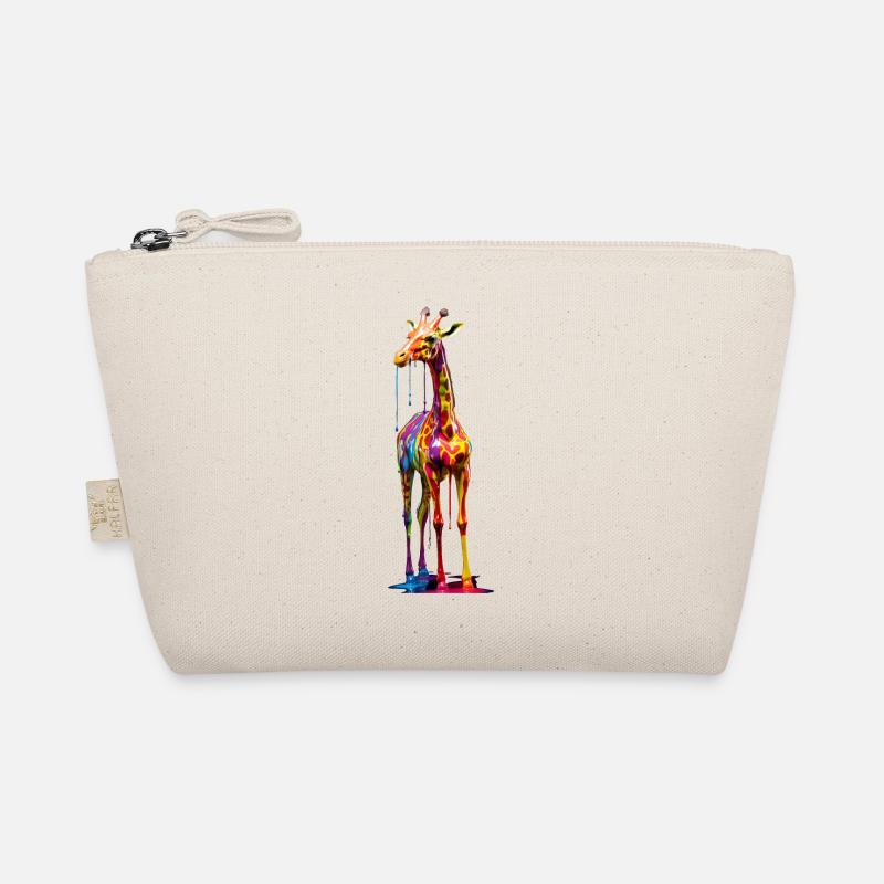 Rainbow Colored Giraffe Organic Pouch