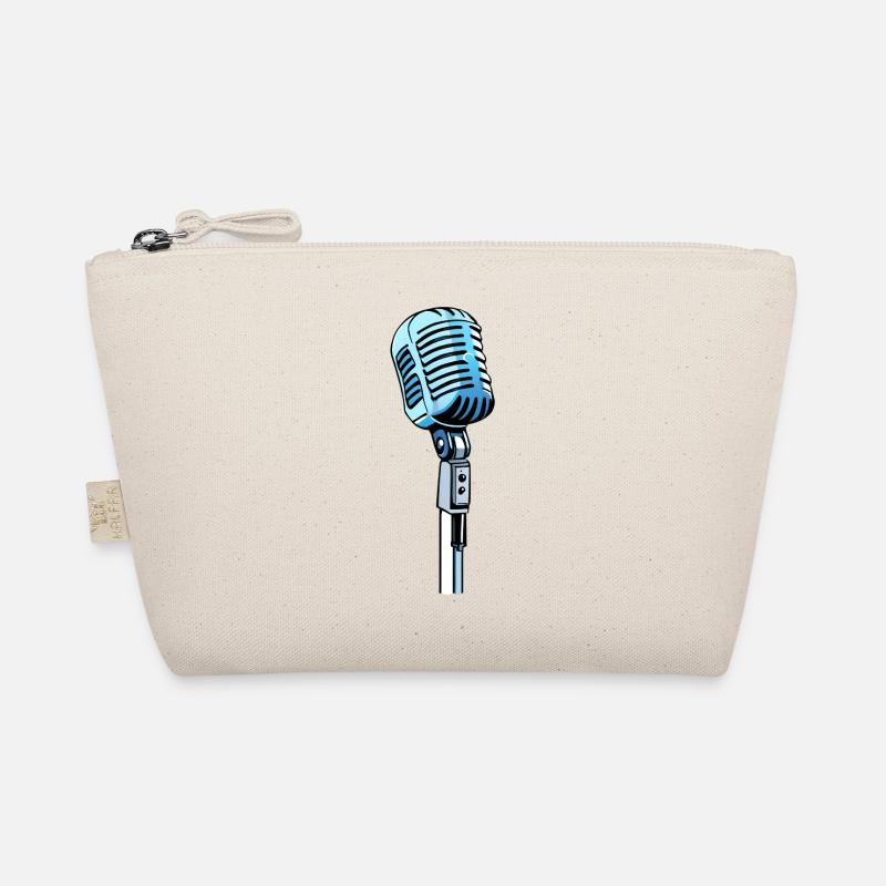 Chant microphone de style bande dessinée vintage - Trousse biologique - nature