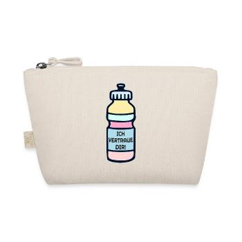 Trinkflasche Sport Ausdauer Vertrauen - Bio-Täschchen - Natur - Vorne