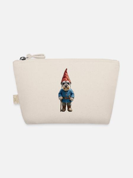 Garden Gnome Schnauzer Magic - Organic Pouch - nature - Front