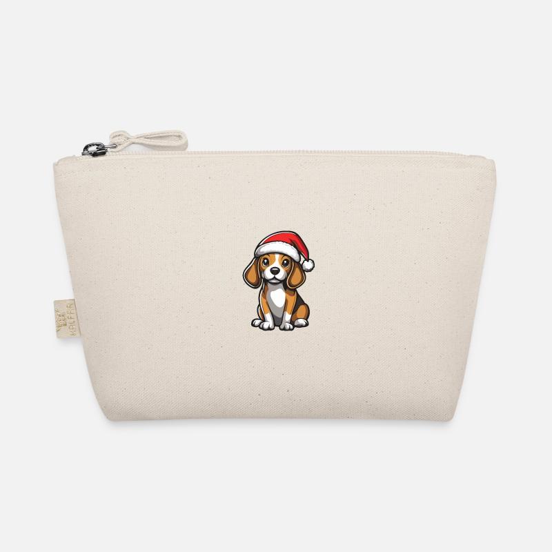 Beagle Hund Weihnachten Niedlich Bio-Täschchen