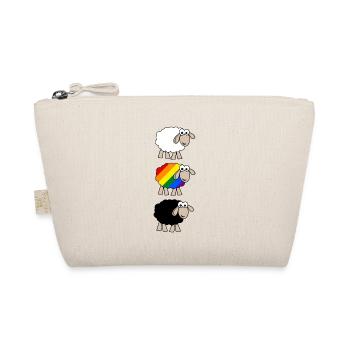 Regenbogen Schaf - Bio-Täschchen - Natur - Vorne