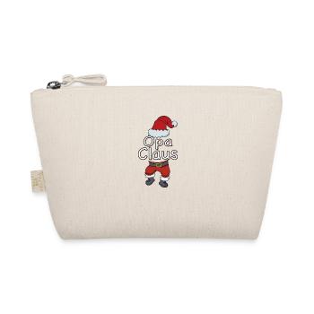 Herren Opa Claus Weihnachten Familie Partnerlook - Bio-Täschchen - Natur - Vorne
