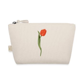 Illustration de tulipe rouge vif - Trousse biologique - nature - Devant