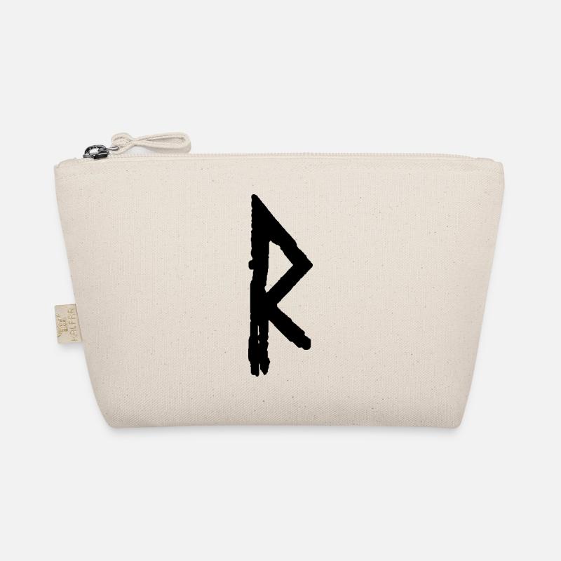 Elder Futhark Rune Raidho - Letter R Organic Pouch