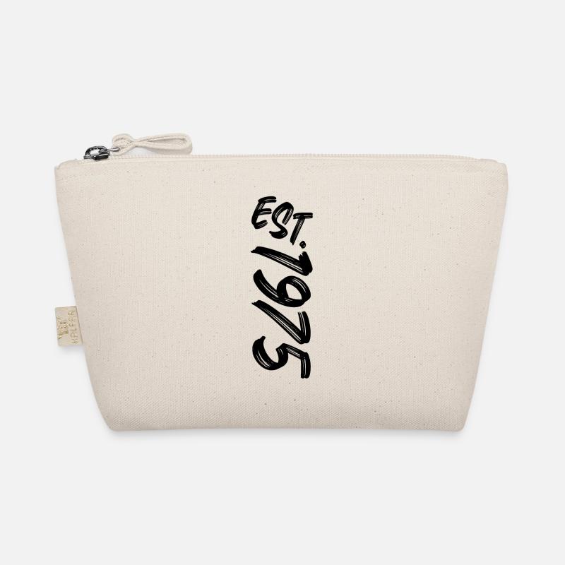 Est. 1975 - Established 1975 - Geburtstag Geschenk - Bio-Täschchen - Natur