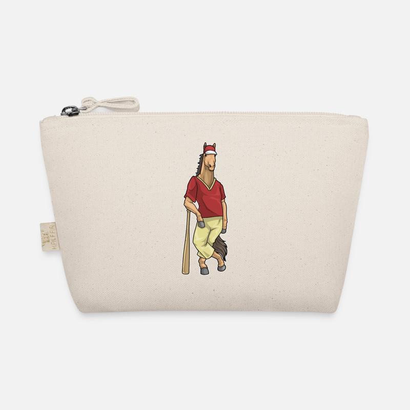 Pferd Baseball Baseballschläger Bio-Täschchen