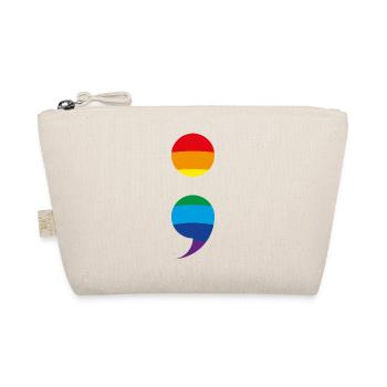 Semicolon Suicide Prevention Semicolon Semi Colon - Organic Pouch - nature - Front