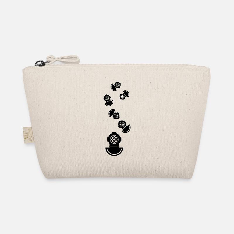 Diving helmet diving symbol Organic Pouch