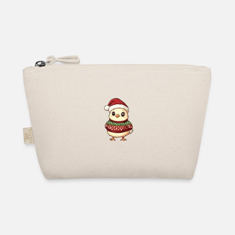 Chicken Christmas Comic Organic Pouch