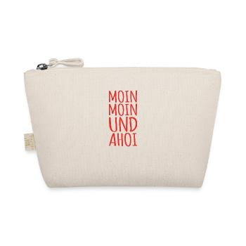 Moin und ahoi Meer Norddeutschland Geschenk - Bio-Täschchen - Natur - Vorne