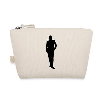 Man body Silhouette vector design - Organic Pouch - nature - Front