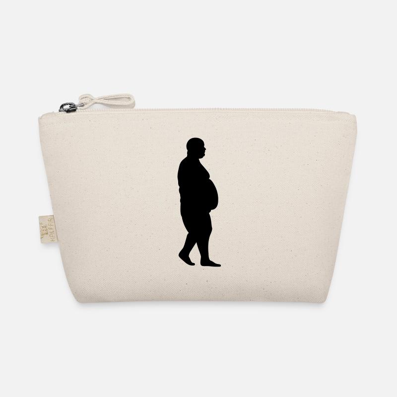 fat human silhouette Bio-Täschchen
