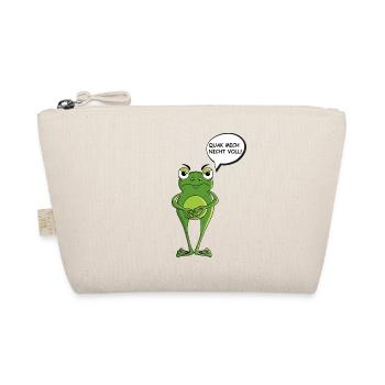 Statement Frosch Kröte laber nicht lustig Geschenk - Bio-Täschchen - Natur - Vorne
