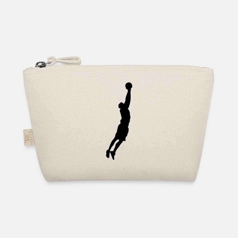 basketballer silhouette Bio-Täschchen