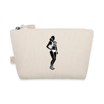 Female Athlete - Sports Sticker - Bio-Täschchen - Natur - Vorne