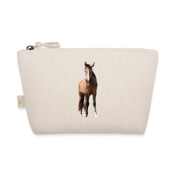 Chevaux T-shirt Cadeau Cavalier - Trousse biologique - nature - Devant