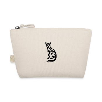 Chat tribal à la silhouette expressive - Trousse biologique - nature - Devant