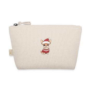 Bande dessinée de Noël chien chihuahua - Trousse biologique - nature - Devant