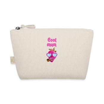 cool mum,pipe,strawberry,pop-art,pink,sunglasses - Organic Pouch - nature - Front