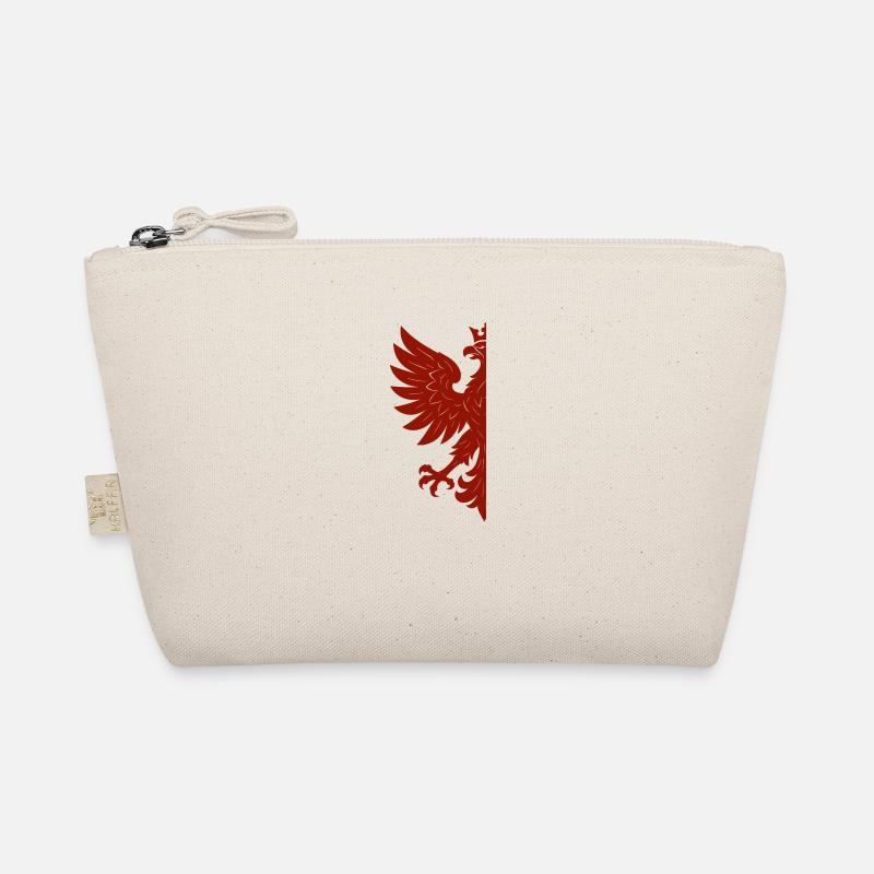 Polen Polska Adler Flagge Fahne rot Geschenk - Bio-Täschchen - Natur