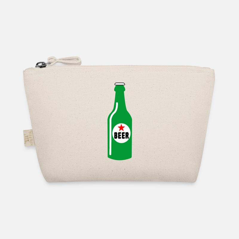 Grüne Flasche Bier Bio-Täschchen