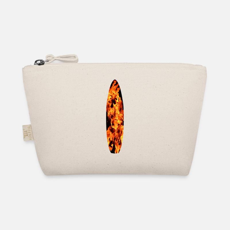 Surfboard in flames Organic Pouch