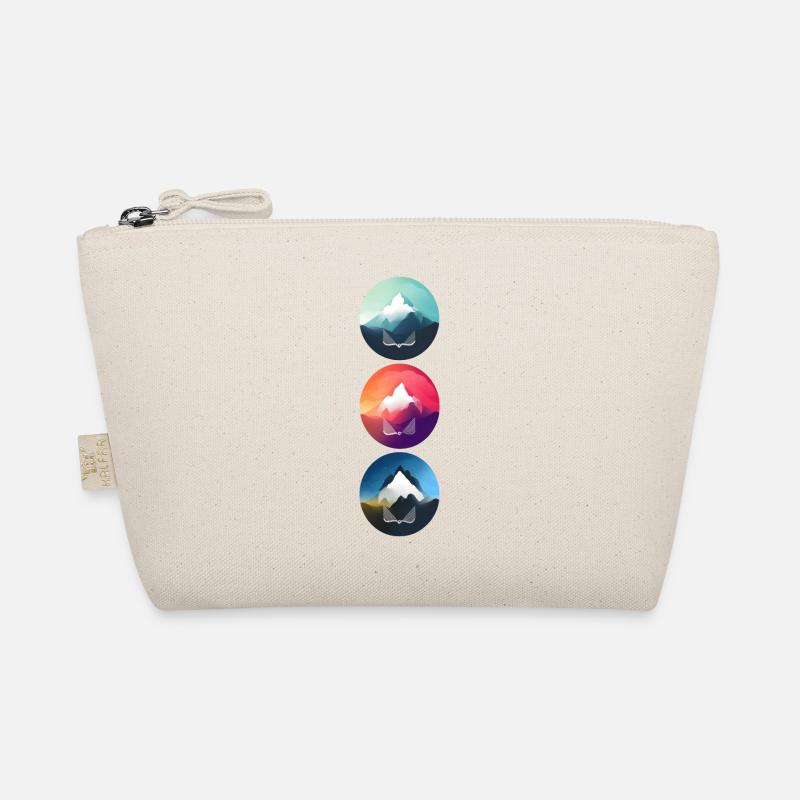 Mountain Landscape Geometric Art Organic Pouch
