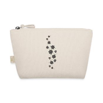 Floral Glitter - Organic Pouch - nature - Front