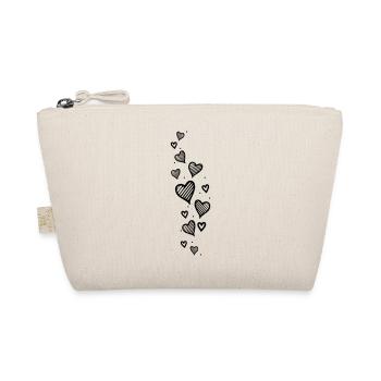 Heart Glitter Heart Glitter - Organic Pouch - nature - Front