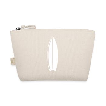 Surfboard Surf Surfer Gift - Organic Pouch - nature - Front
