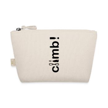 "climb" - Klettern! - Bio-Täschchen - Natur - Vorne