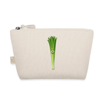 Dessin animé avec un sourire au poireau - Trousse biologique - nature - Devant