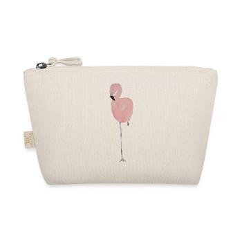 Aquarelle Pastel Flamant Rose - Trousse biologique - nature - Devant