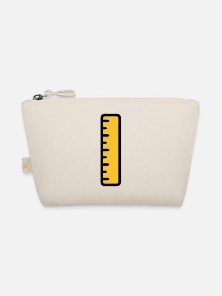 Ruler Math Geometry School - Organic Pouch - nature - Front