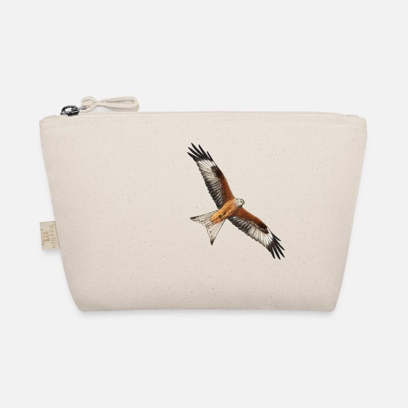 Red kite flying Organic Pouch