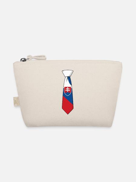 Slovakia Tie – Flag Design - Organic Pouch - nature - Front