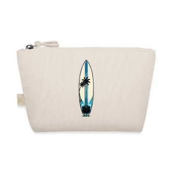Coastal Palm Trees Surfboard Pattern - Organic Pouch - nature - Front