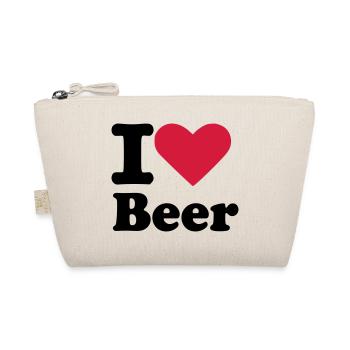 I love Beer - Bio-Täschchen - Natur - Vorne
