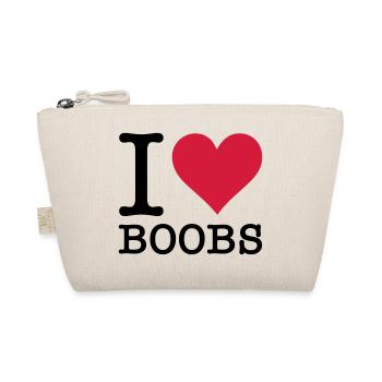 I love tits - Organic Pouch - nature - Front