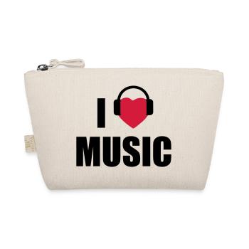 i love music - Bio-Täschchen - Natur - Vorne