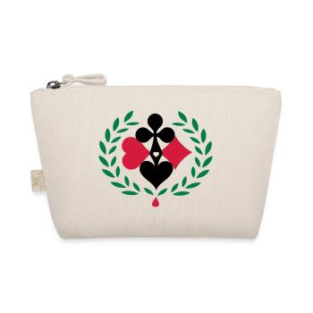 Poker Spiel Glücksbringer - Bio-Täschchen - Natur - Vorne