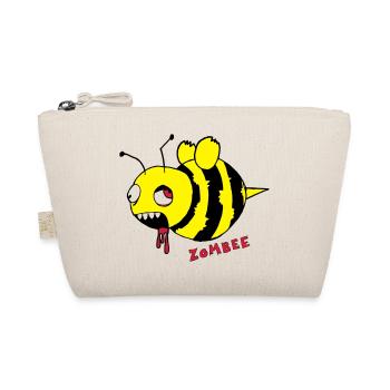 Zombee / Halloween Zombie Horror Biene - Bio-Täschchen - Natur - Vorne