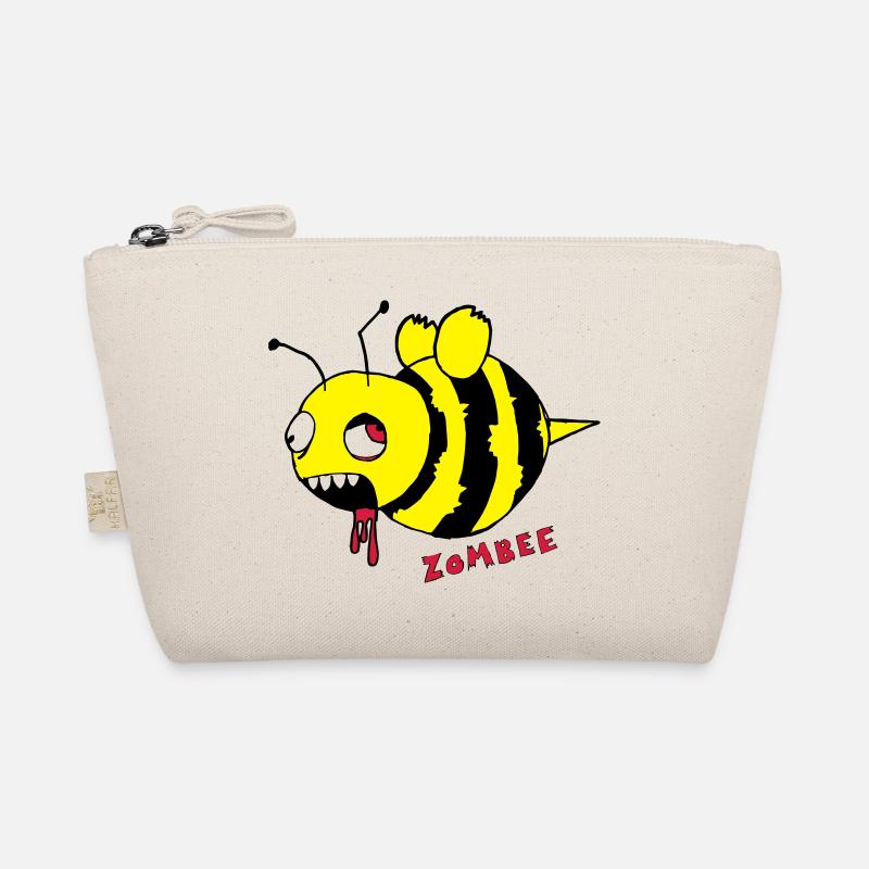 Zombee / Halloween Zombie Horror Biene - Bio-Täschchen - Natur