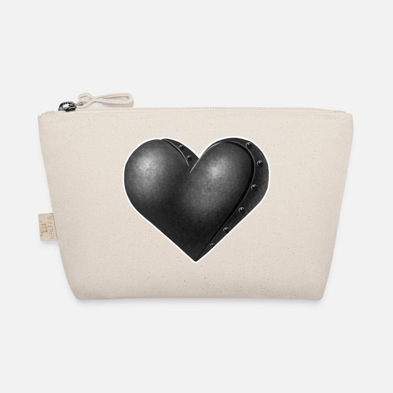 Grau Robot Herz Bio-Täschchen