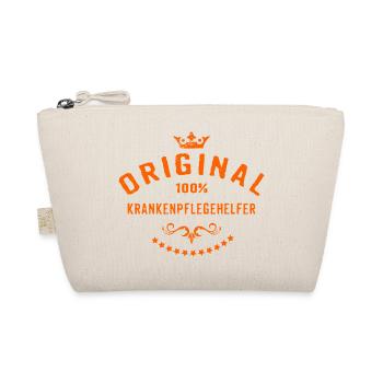 Original 100 Prozent Krankenpflegehelfer - - Bio-Täschchen - Natur - Vorne