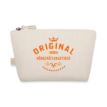Original 100 Prozent Hörgeräteakustiker - - Bio-Täschchen - Natur - Vorne