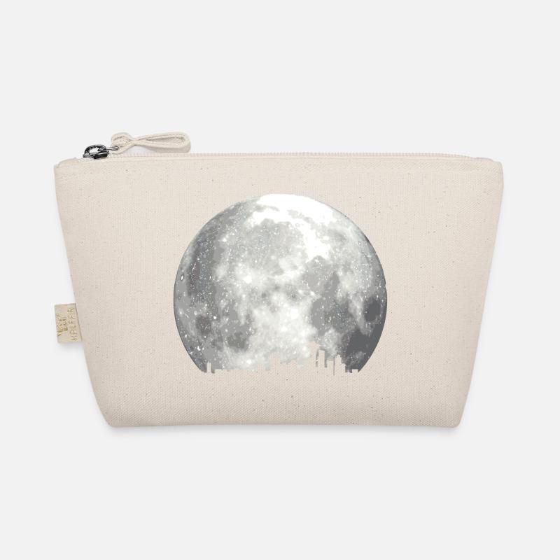 full moon skyline Bio-Täschchen