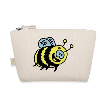 funny bumblebee 3 - Organic Pouch - nature - Front