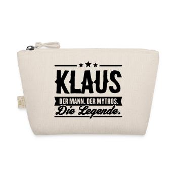 Mann Mythos Legende Klaus - Bio-Täschchen - Natur - Vorne